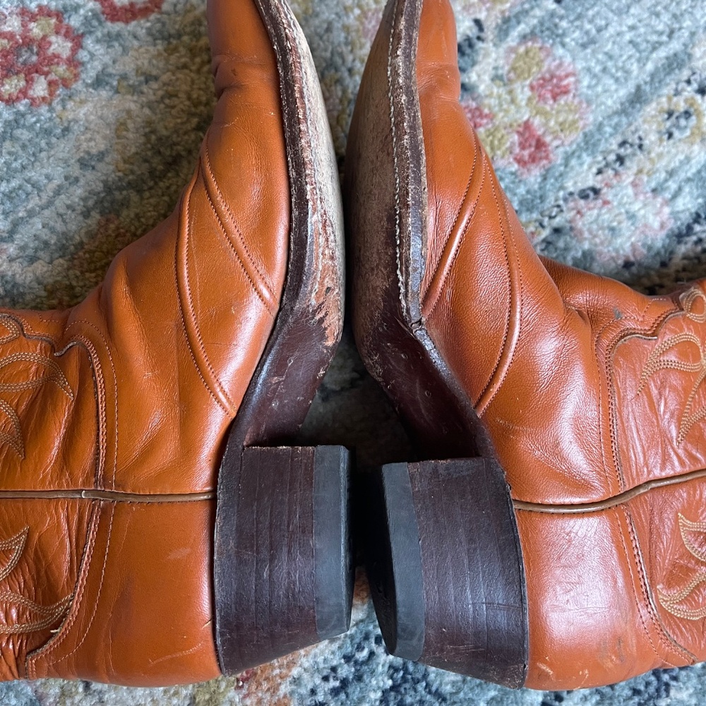 Justin Western Cowboy Boots Vintage USA Made Women's 7 - Picture 5 of 11